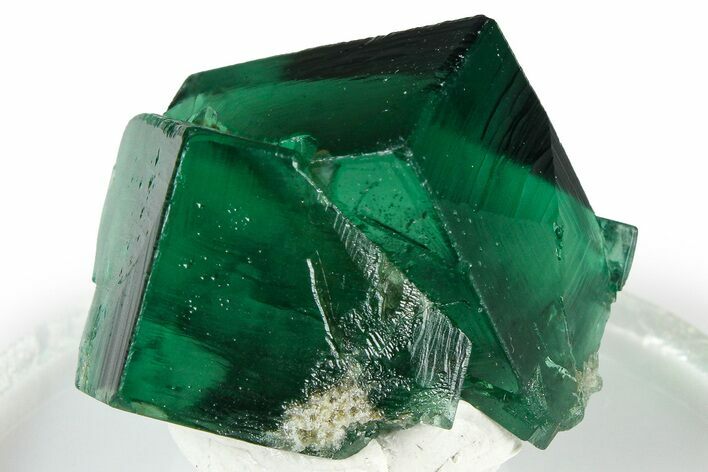 Fluorescent Green Fluorite Twins - Diana Maria Mine, England #379701